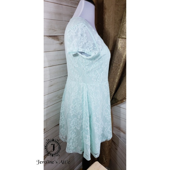 No Boundaries Mint Green Dress - Picture 3 of 5